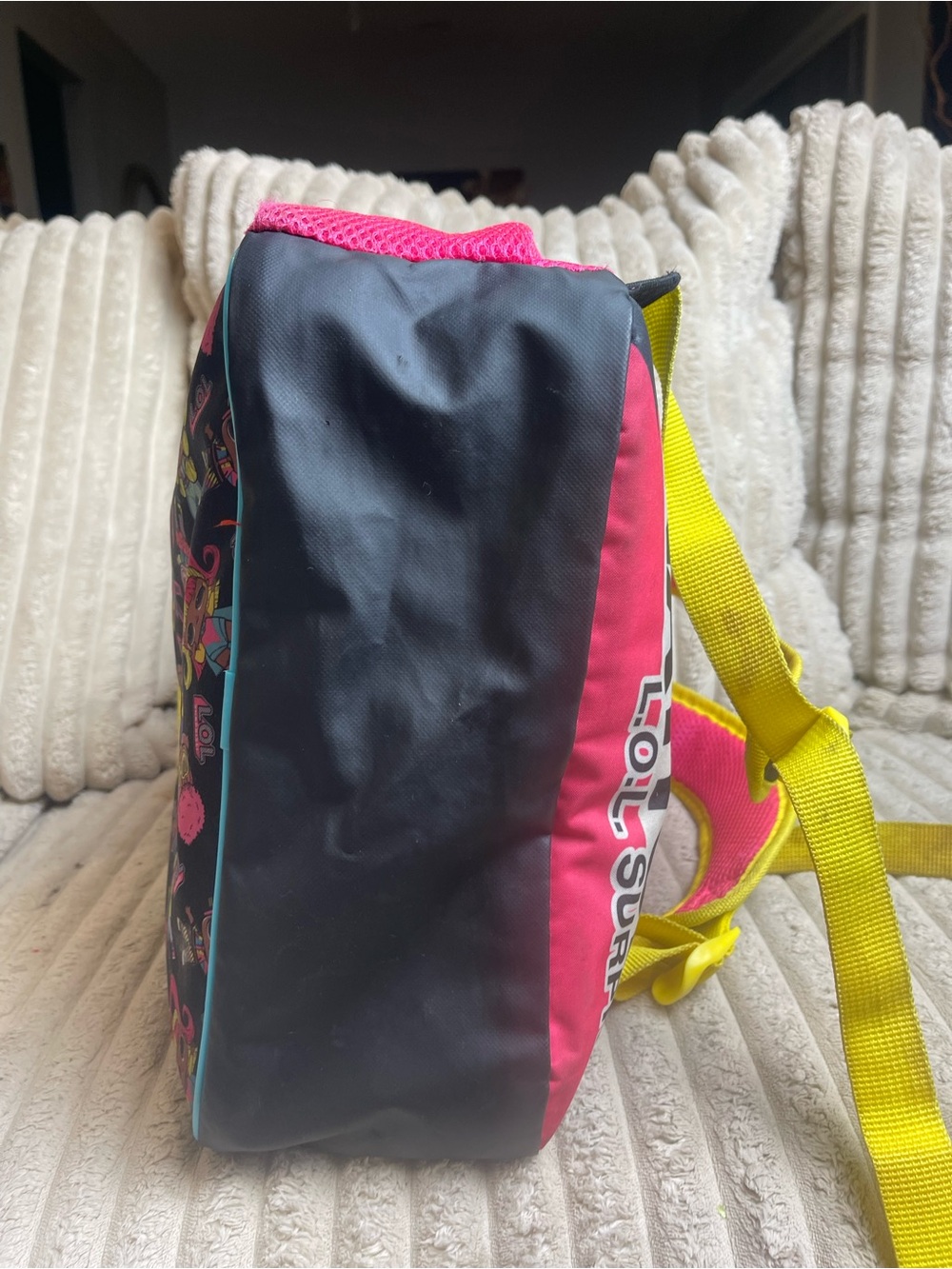 LOL Surprise Girls Backpack Flip Sequin Dolls School Bag Pink Yellow - Picture 5 of 7